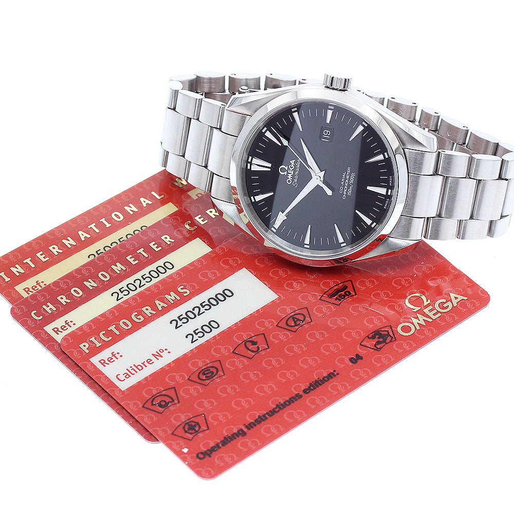 OMEGA 2502.50 Seamaster Aqua Terra Co-Axial Automatic Men's Watch with Warranty