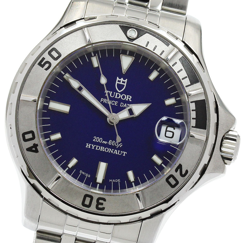 TUDOR 85190P Hydronaut Date Automatic Men's Watch Excellent Condition with Warranty Card