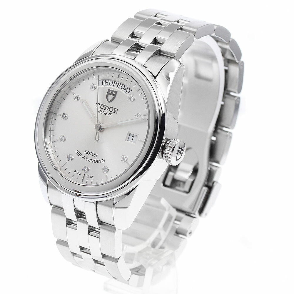 TUDOR 56000 Glamour Date-Day 10P Diamond Automatic Men's Watch Excellent Condition with Warranty.
