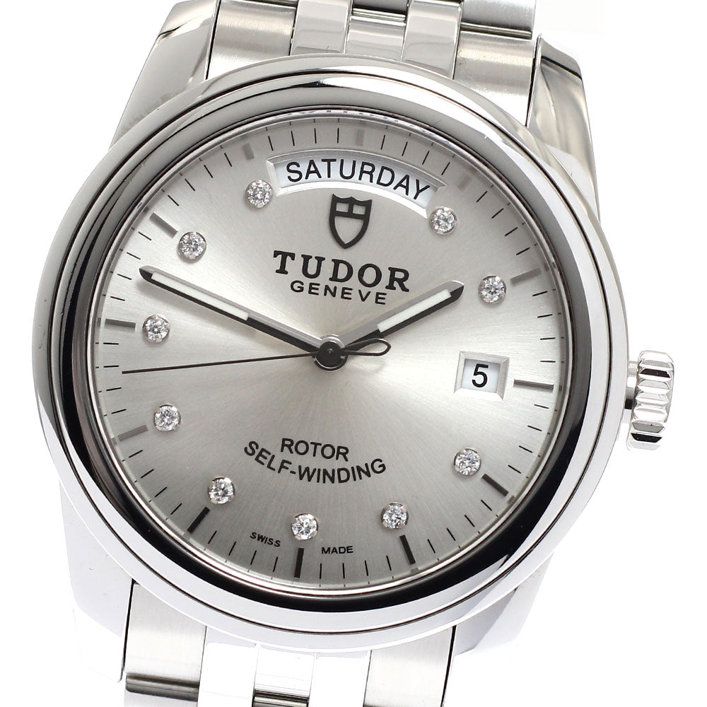 TUDOR 56000 Glamour Date-Day Automatic Men's Watch Excellent Condition with Warranty Card