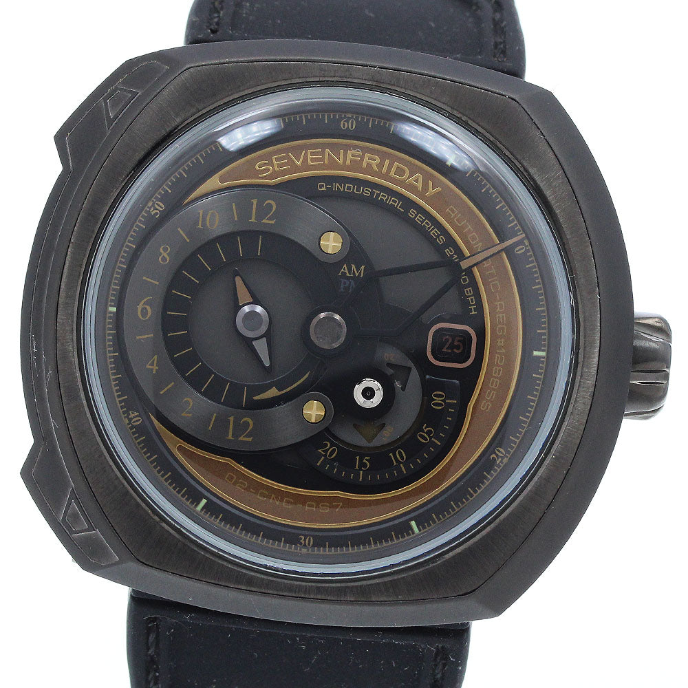 SEVENFRIDAY Q2/03 Revolution Date Automatic Men's Watch Excellent Condition with Inner Box and Warranty Card.