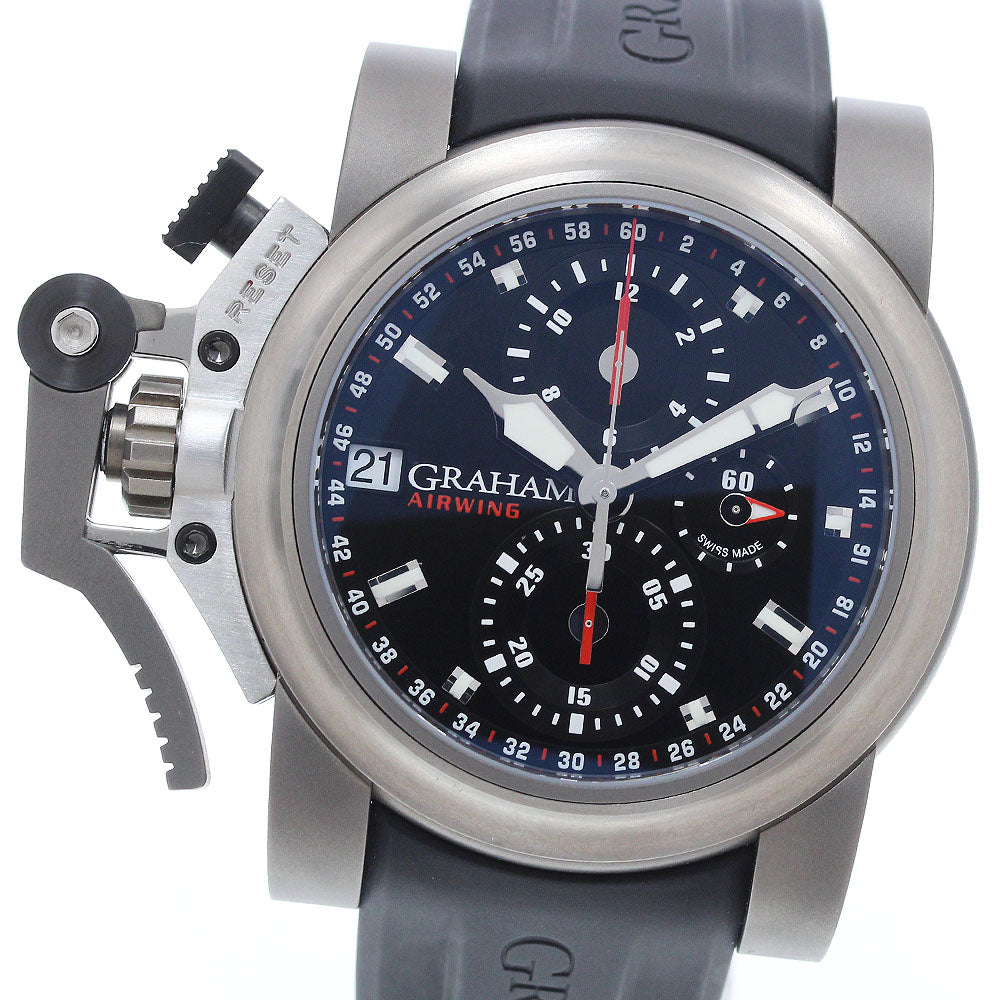 GRAHAM 2OVKT.B45A Chronofighter Oversize Chronograph Automatic Men's Watch Excellent Condition with Box and Warranty.