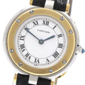 CARTIER 84038243 Santos Round SM YG Bezel Quartz Women's Watch