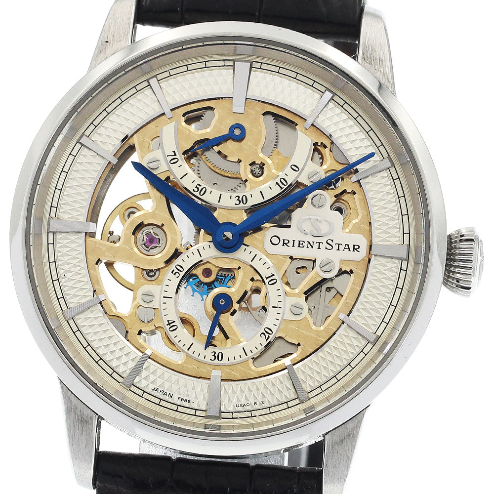 ORIENT F8B6-UAA0/RK-AZ0001S Orient Star Power Reserve Small Seconds Manual Winding Men's Watch Excellent Condition with Box and Warranty Card
