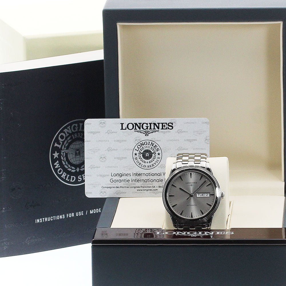 LONGINES L4.899.4 Flagship Day-Date Automatic Men's Watch with Box and Warranty.