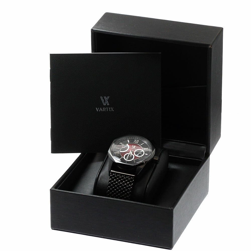 VARTIX PR02B ALIVE Day-Date Power Reserve Automatic Men's Watch Excellent Condition with Inner Box and Warranty Card.