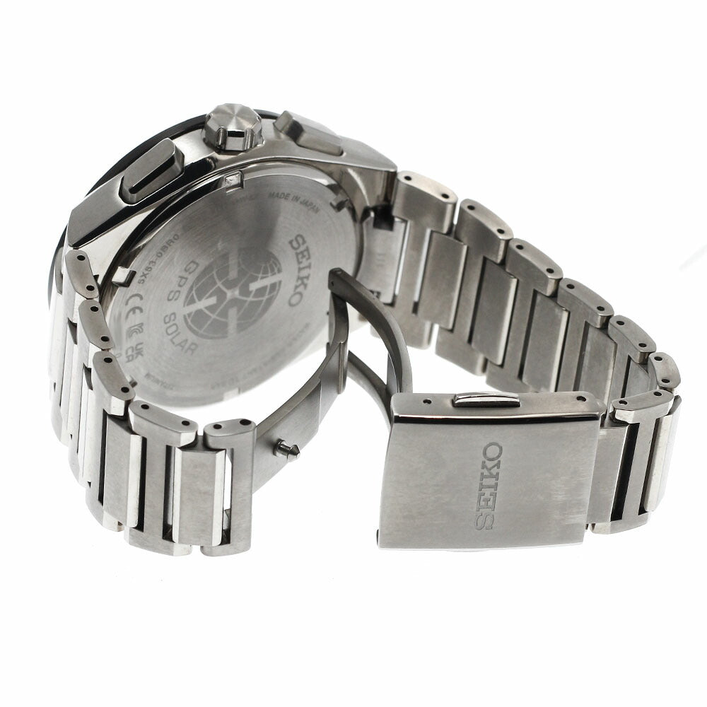SEIKO SBXC111/5X53-0BR0 Astron GPS Day-Date Solar Radio-Controlled Men's Watch (Excellent Condition)