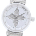 LOUIS VUITTON Q13M4 Tambour Forever 10P Diamond Lug Quartz Women's Watch (Good Condition)