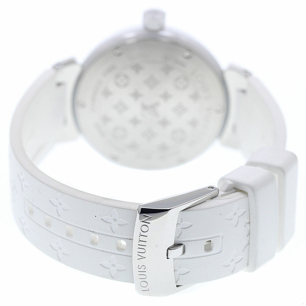 LOUIS VUITTON Q13M4 Tambour Forever 10P Diamond Lug Quartz Women's Watch (Good Condition)