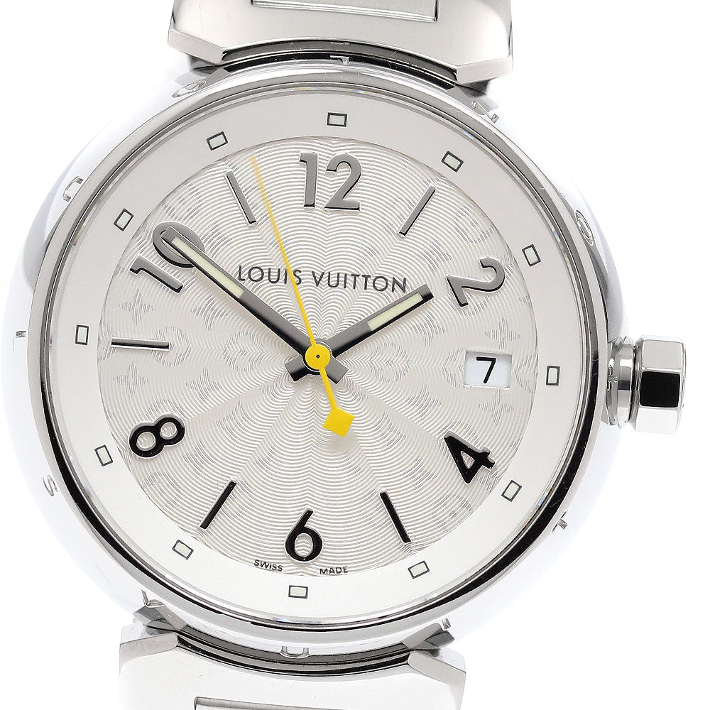 LOUIS VUITTON Q1313 Tambour Hologram Date Quartz Ladies Watch (with box and warranty)