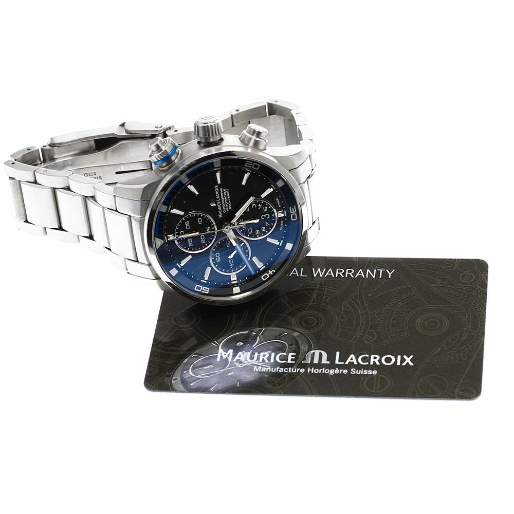 MAURICE LACROIX PT6008-SS002-331 Pontos S Chronograph Automatic Men's Watch with Warranty Card