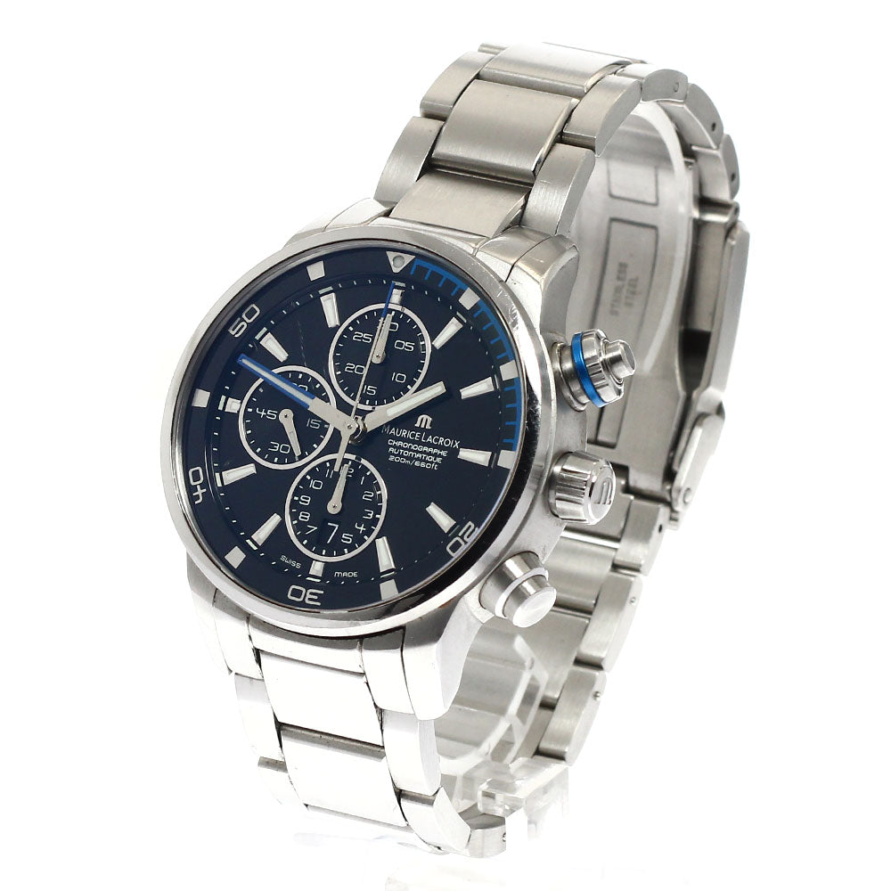 MAURICE LACROIX PT6008-SS002-331 Pontos S Chronograph Automatic Men's Watch with Warranty Card