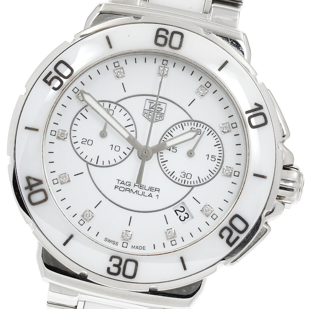 TAG Heuer CAH1211.BA0863 Formula 1 Chronograph 12-Diamond Quartz Men's Watch (Good Condition)