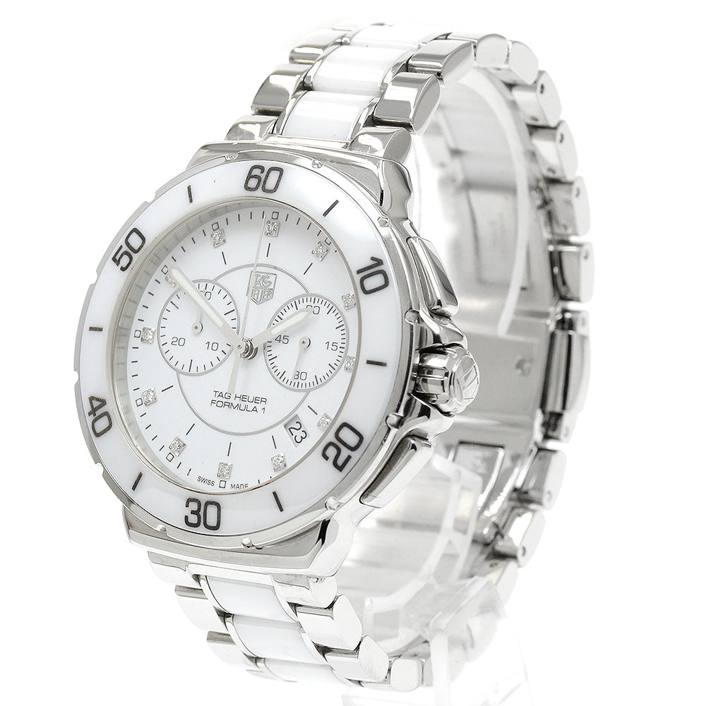 TAG Heuer CAH1211.BA0863 Formula 1 Chronograph 12-Diamond Quartz Men's Watch (Good Condition)