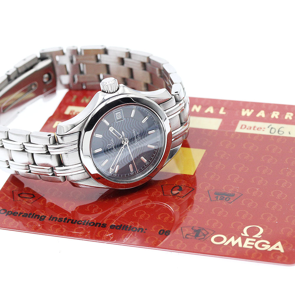 OMEGA 2581.81 Seamaster 120 Date Quartz Ladies Watch with Warranty