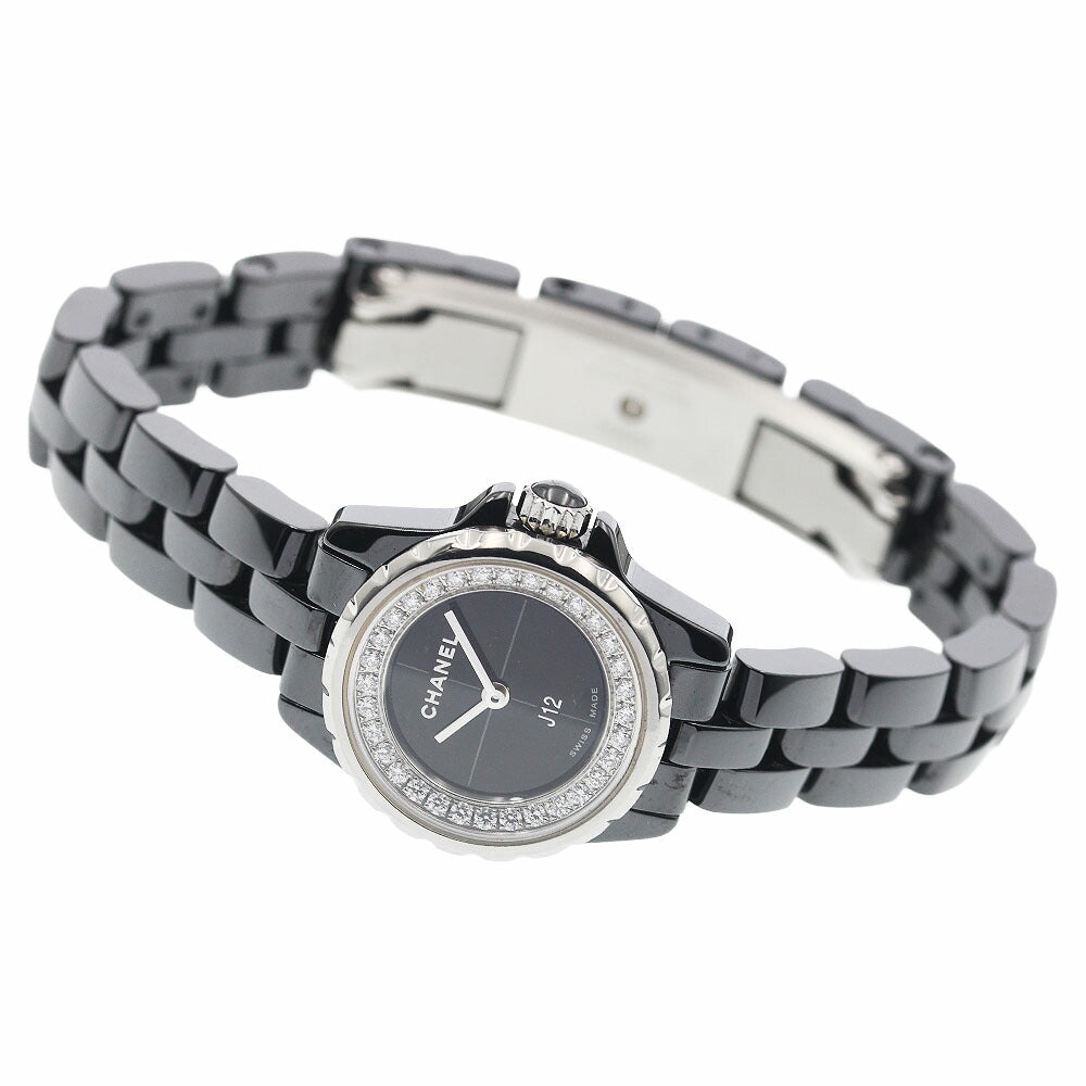CHANEL H5235 J12 XS Black Ceramic Diamond Quartz Women's Watch