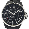 CHANEL H3101 J12 GMT Matte Black Automatic Men's Watch with Warranty Card