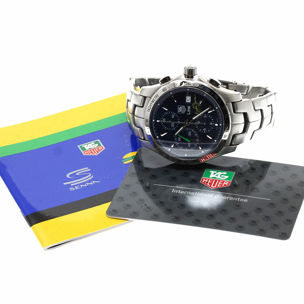 TAG Heuer CJF2113.BA0576 Link Ayrton Senna Limited Edition Chronograph Date Automatic Men's Watch with Warranty