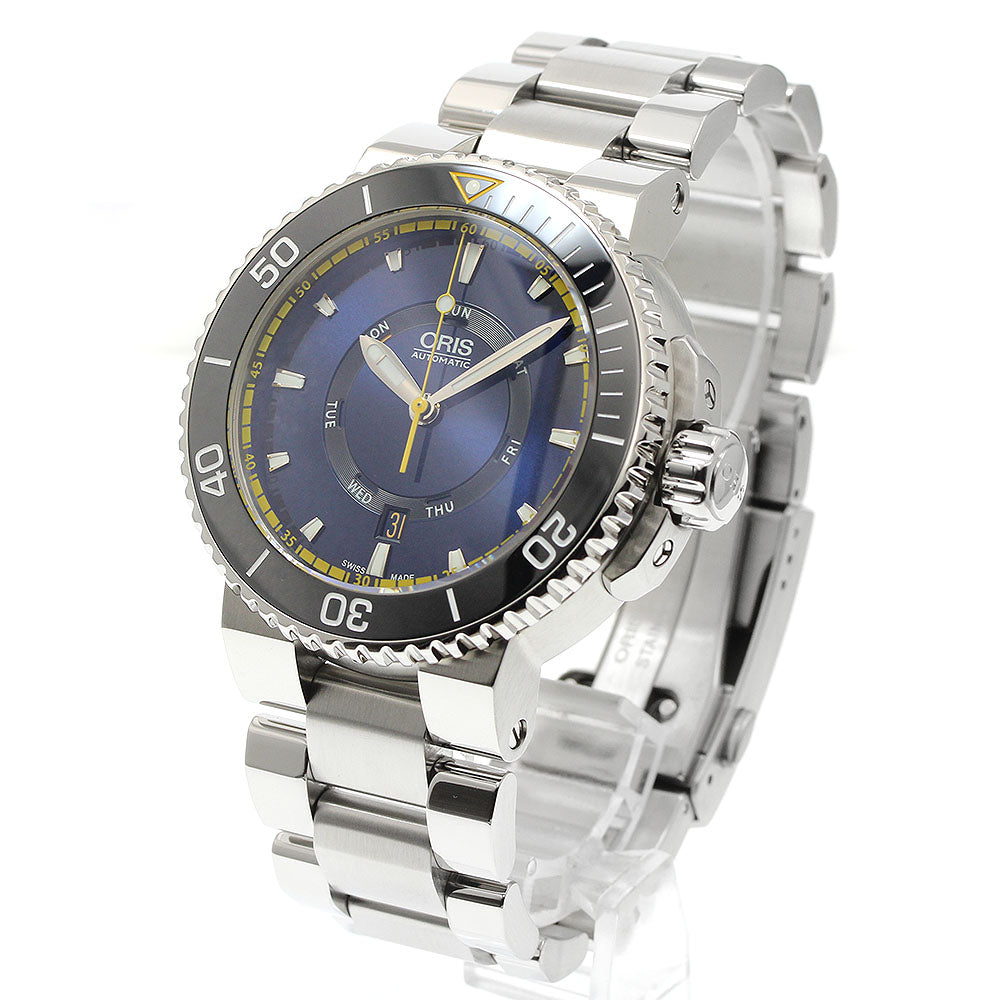 ORIS 01 735 7673 4185 Aquis Great Barrier Reef Limited 2 Date Automatic Men's Watch with Warranty
