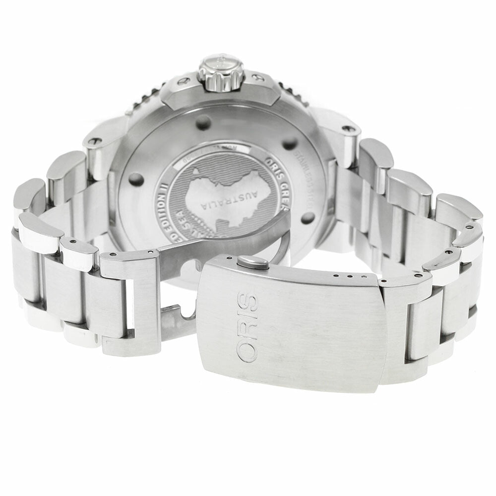 ORIS 01 735 7673 4185 Aquis Great Barrier Reef Limited 2 Date Automatic Men's Watch with Warranty