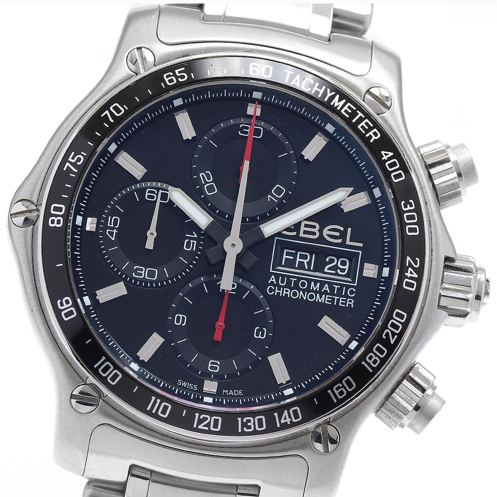 EBEL E9750L62 1911 Discovery Day-Date Chronograph Automatic Men's Watch (Good Condition)