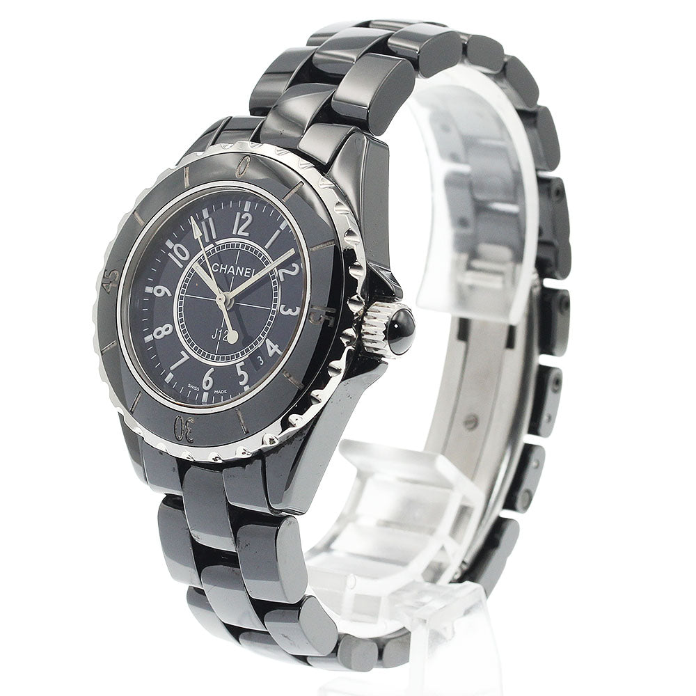 CHANEL H0682 J12 Black Ceramic 33mm Quartz Women's Watch