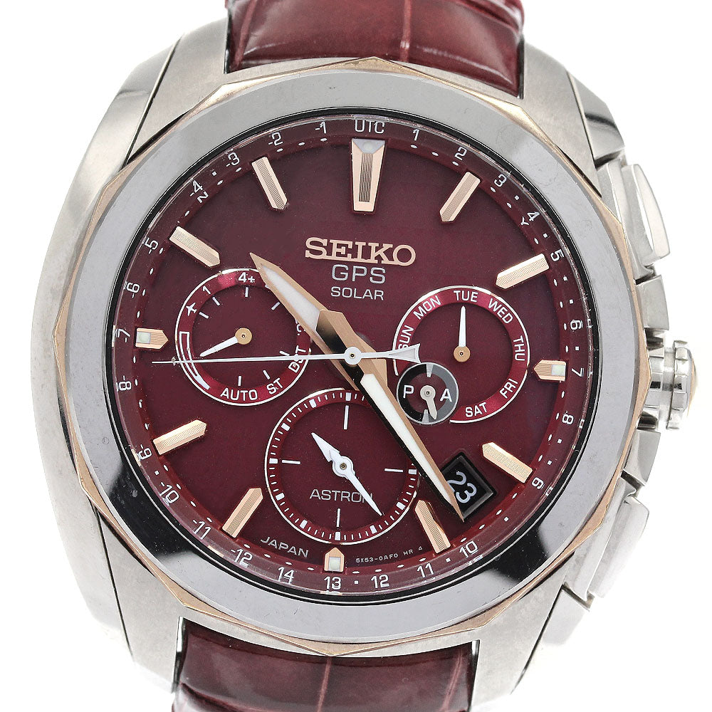 SEIKO SBXC033/5X53-0AL0 Astron 5X Series GPS Solar Radio-Controlled Men's Watch Excellent Condition with Original Box