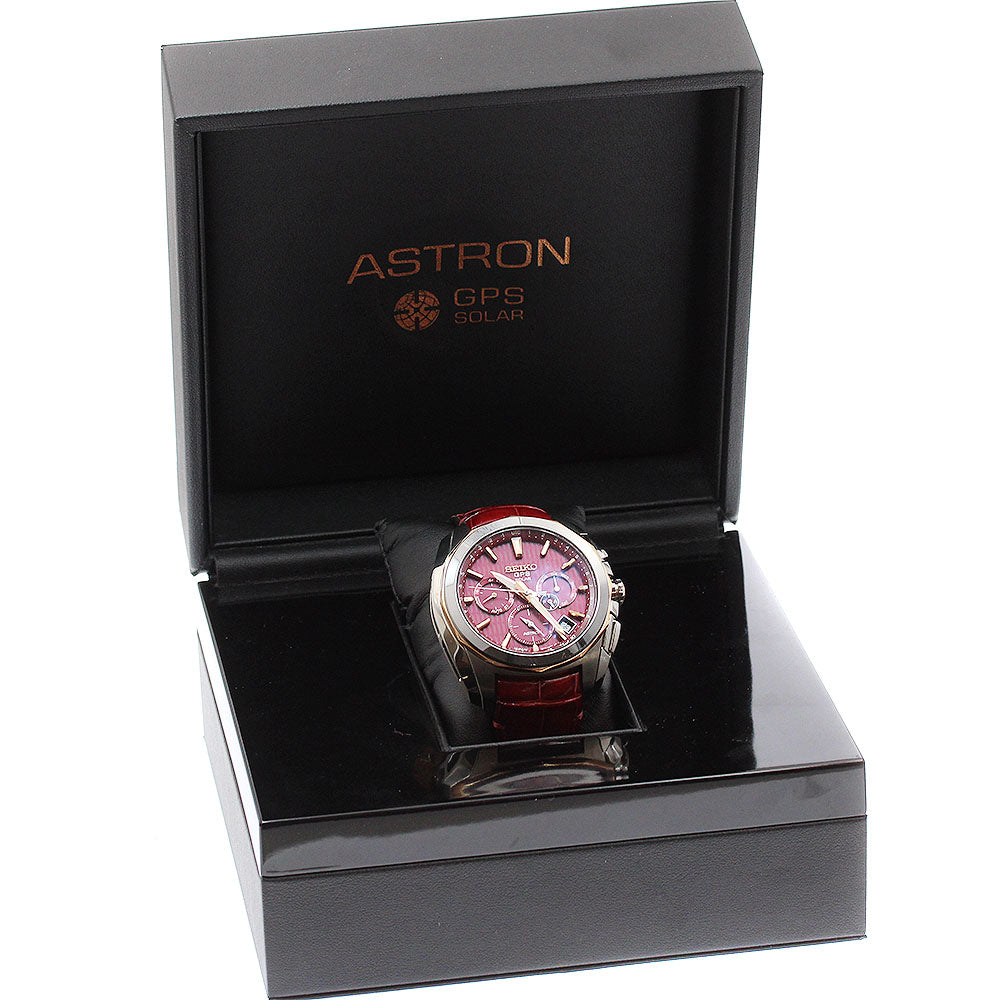 SEIKO SBXC033/5X53-0AL0 Astron 5X Series GPS Solar Radio-Controlled Men's Watch Excellent Condition with Original Box