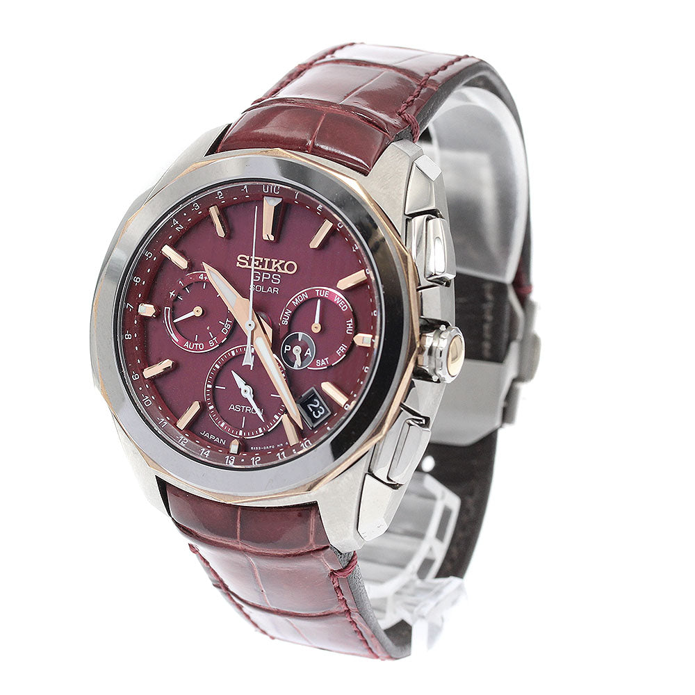 SEIKO SBXC033/5X53-0AL0 Astron 5X Series GPS Solar Radio-Controlled Men's Watch Excellent Condition with Original Box