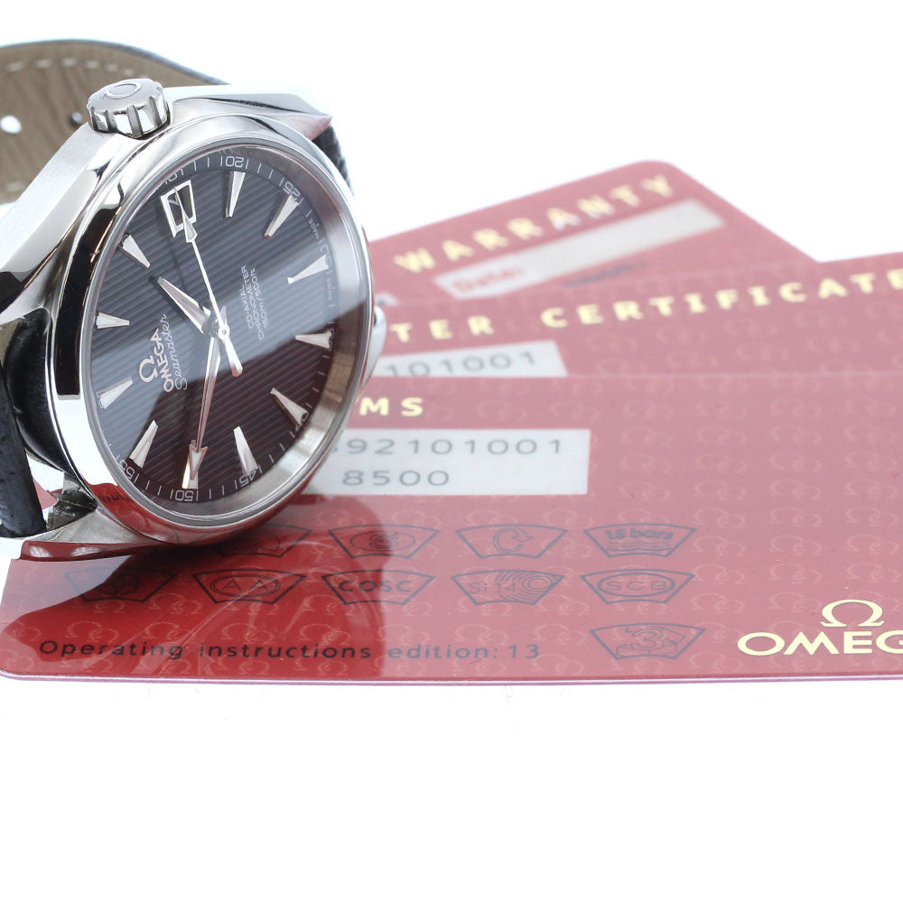 OMEGA 231.13.39.21.01.001 Seamaster Aqua Terra Date Automatic Men's Watch Excellent Condition with Warranty.
