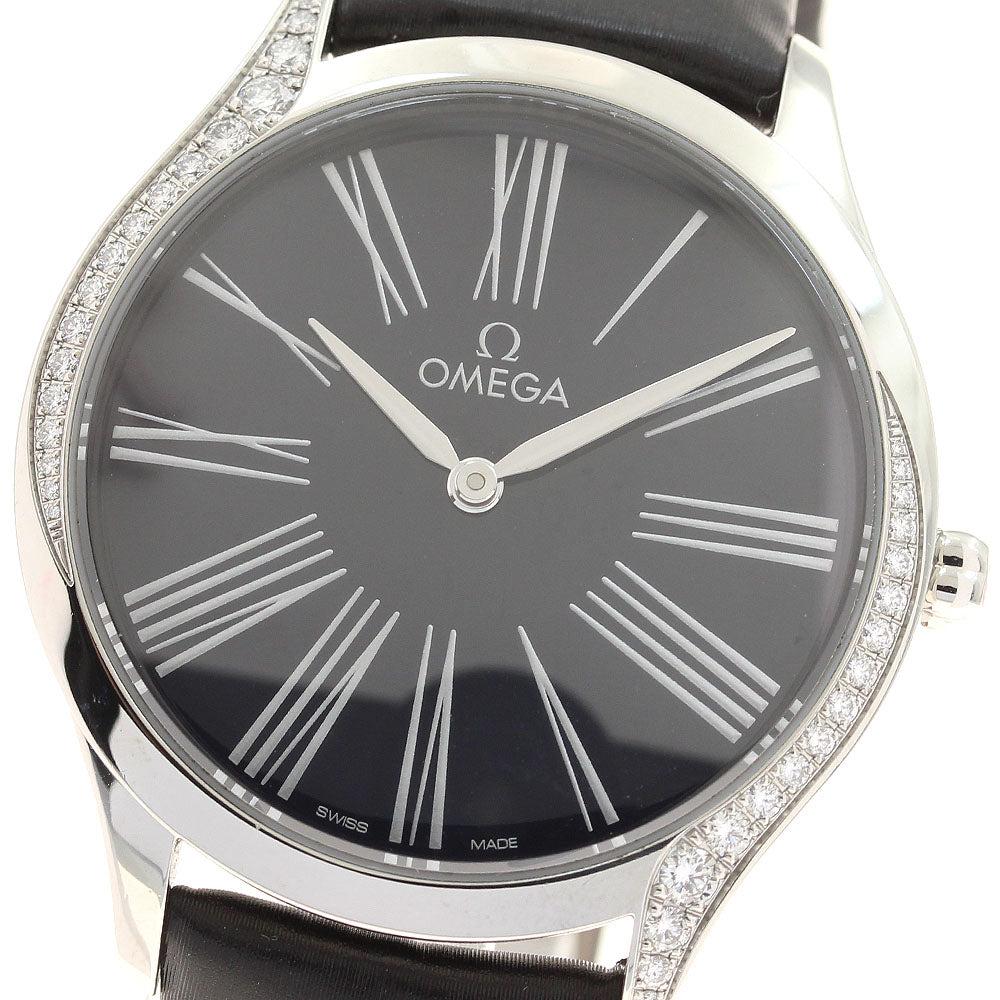 OMEGA 428.18.36.60.03.001 De Ville Tresor Diamond Bezel Quartz Ladies Watch (Good Condition)