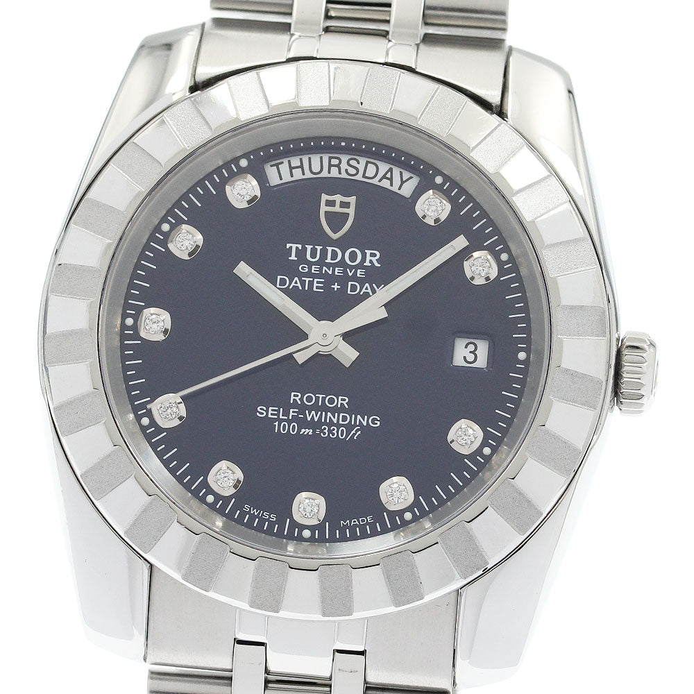 TUDOR 23010 Classic Date-Day 10-Diamond Automatic Men's Watch