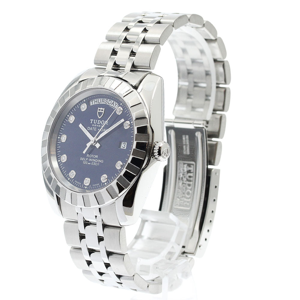 TUDOR 23010 Classic Date-Day 10-Diamond Automatic Men's Watch