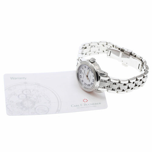 CARL F.BUCHERER 00.10621.08.21.21 Patravi Date Automatic Ladies' Watch Excellent Condition with Warranty Card