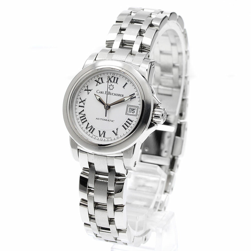 CARL F.BUCHERER 00.10621.08.21.21 Patravi Date Automatic Ladies' Watch Excellent Condition with Warranty Card