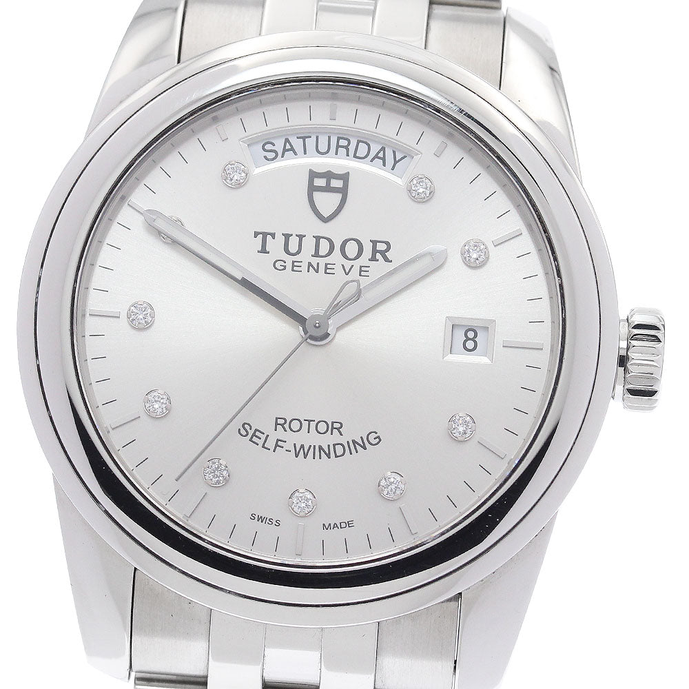TUDOR 56000 Glamour Date-Day 10-Diamond Automatic Men's Watch with Warranty