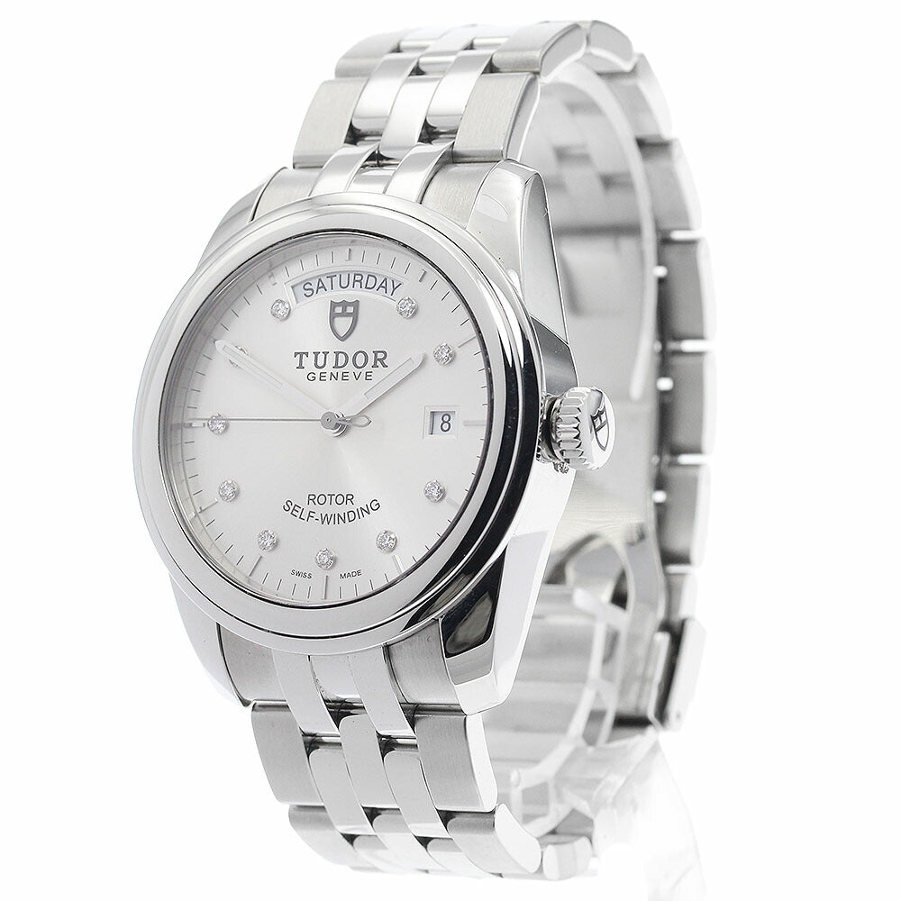 TUDOR 56000 Glamour Date-Day 10-Diamond Automatic Men's Watch with Warranty