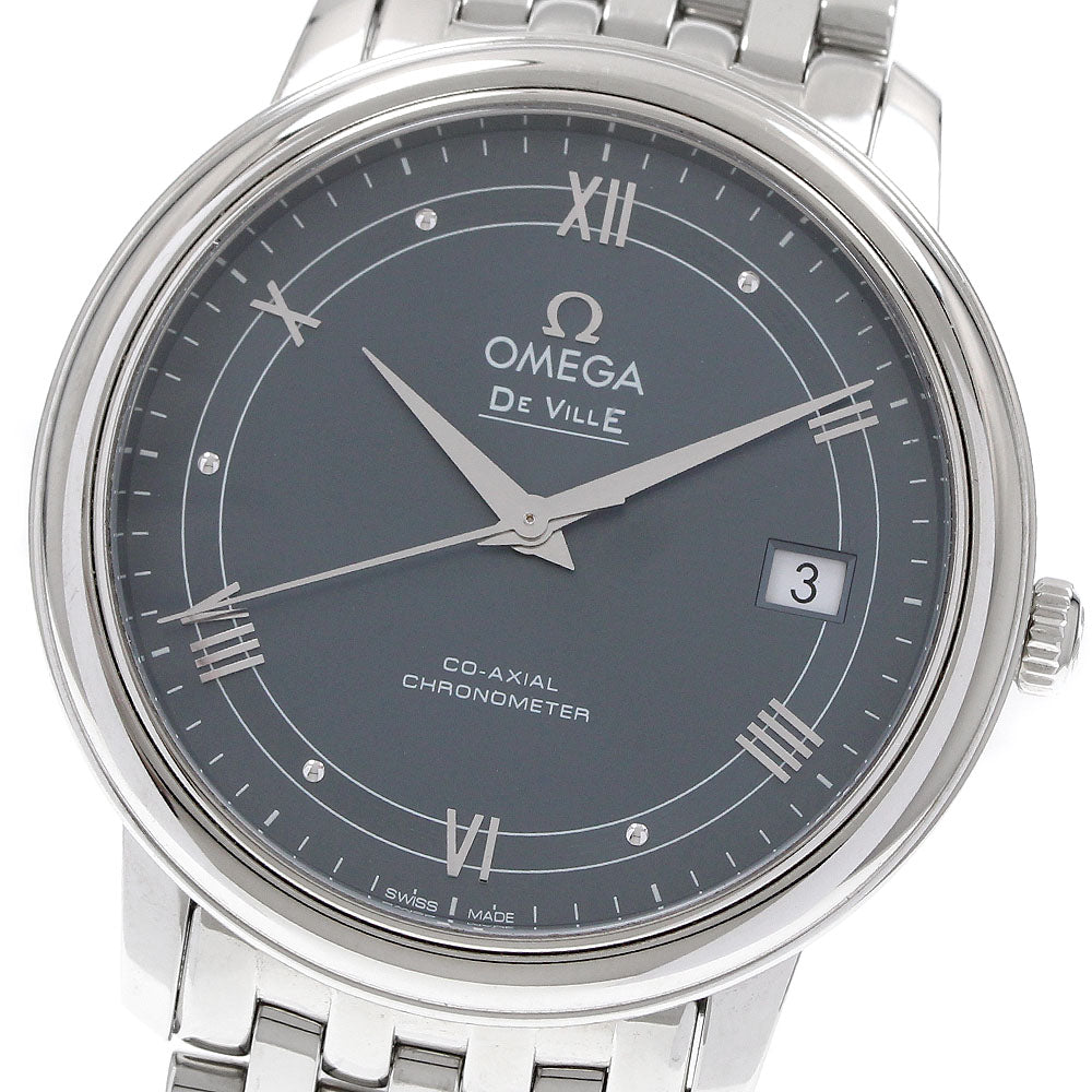 OMEGA 424.10.37.20.03.002 De Ville Prestige Co-Axial Date Automatic Men's Watch with Warranty