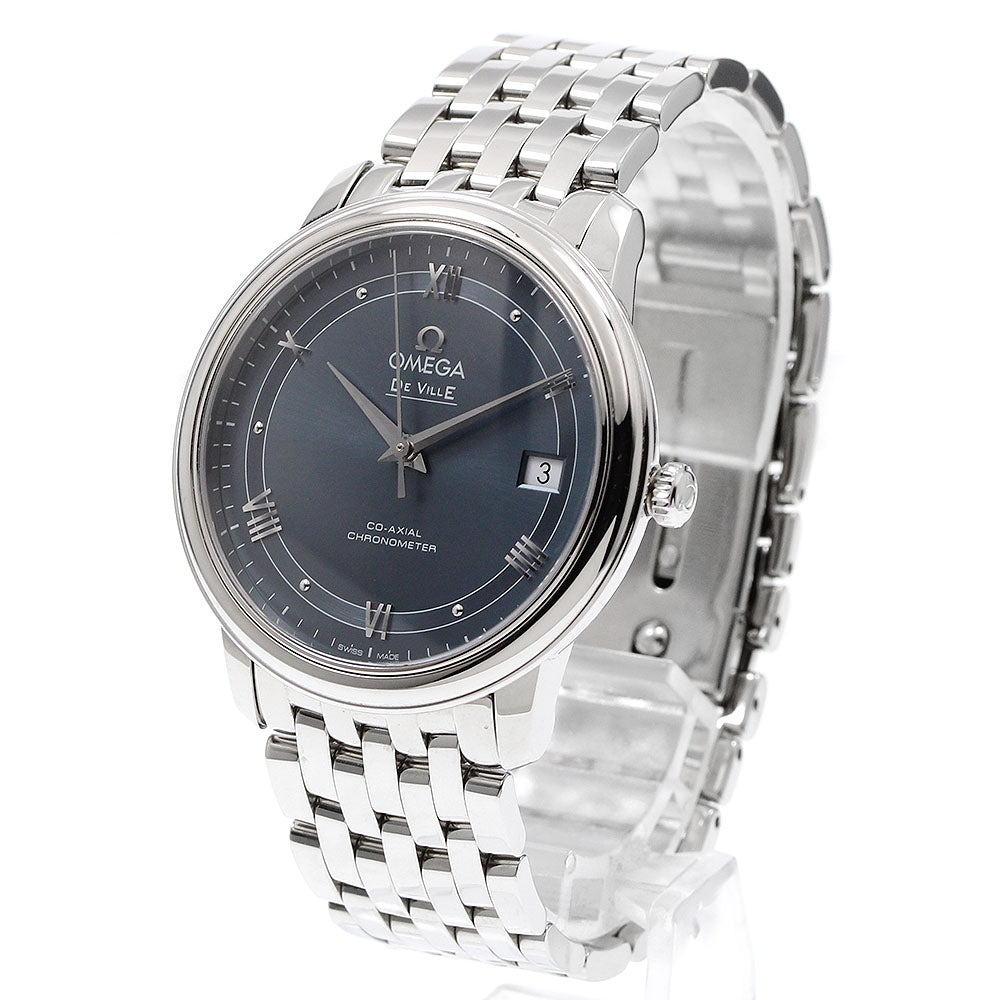 OMEGA 424.10.37.20.03.002 De Ville Prestige Co-Axial Date Automatic Men's Watch with Warranty