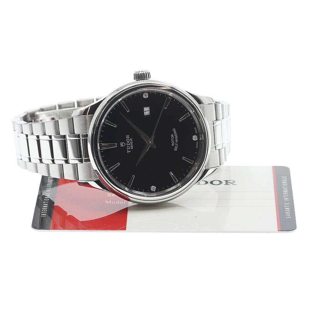 TUDOR 12700 Style Date 3P Diamond Automatic Men's Watch Excellent Condition with Warranty Card