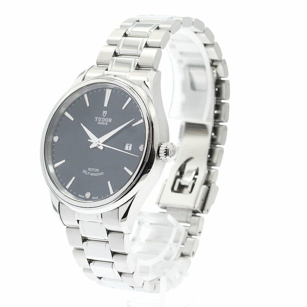 TUDOR 12700 Style Date 3P Diamond Automatic Men's Watch Excellent Condition with Warranty Card