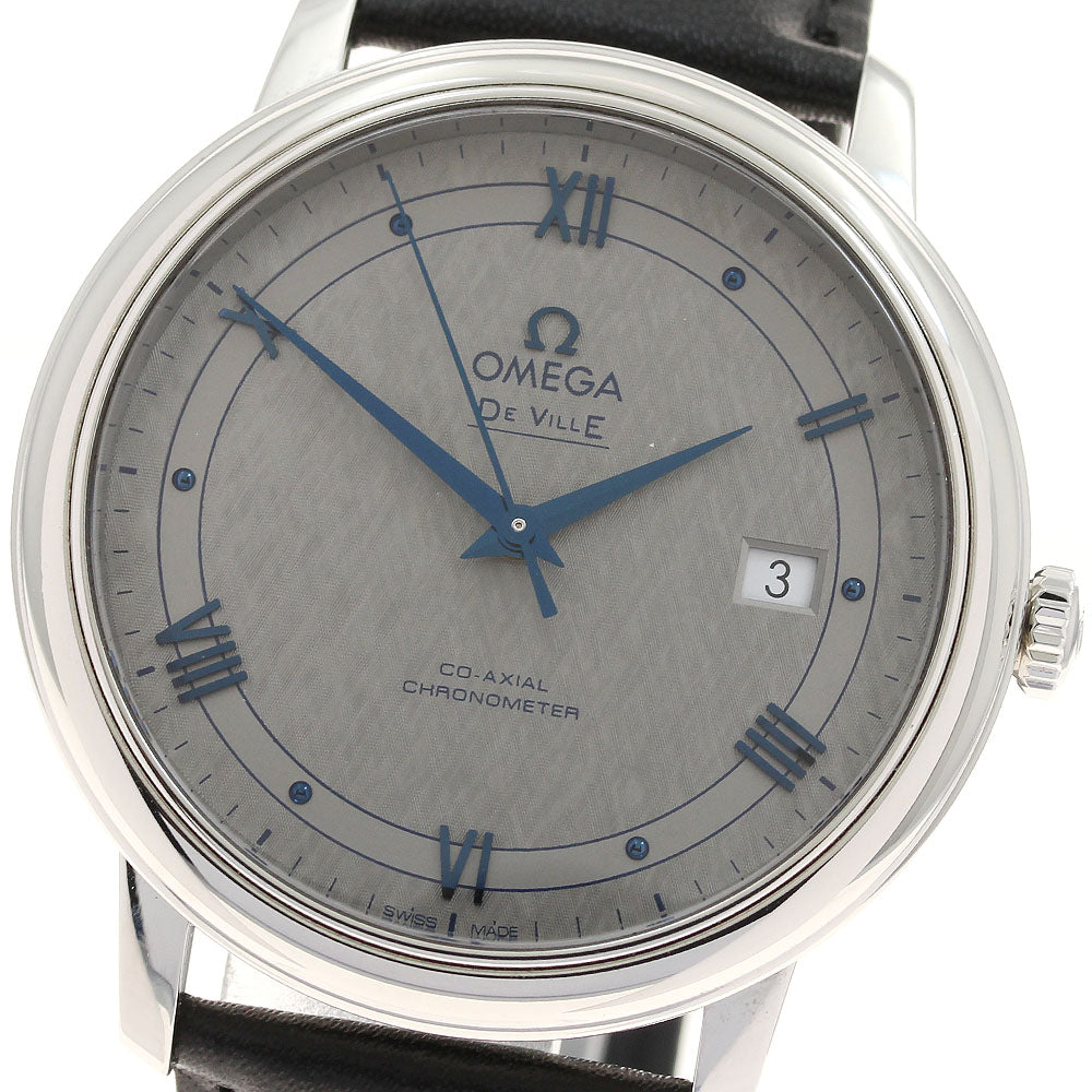 OMEGA 424.13.40.20.06.002 De Ville Prestige Co-Axial Chronometer Automatic Men's Watch (Good Condition)