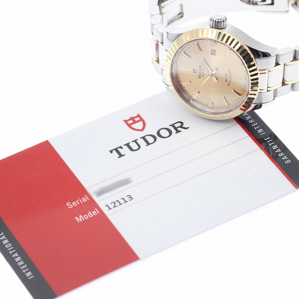 TUDOR 12113 Style Date 3P Diamond Automatic Ladies Watch with Warranty