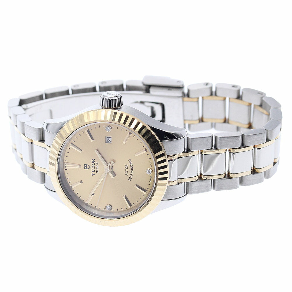 TUDOR 12113 Style Date 3P Diamond Automatic Ladies Watch with Warranty
