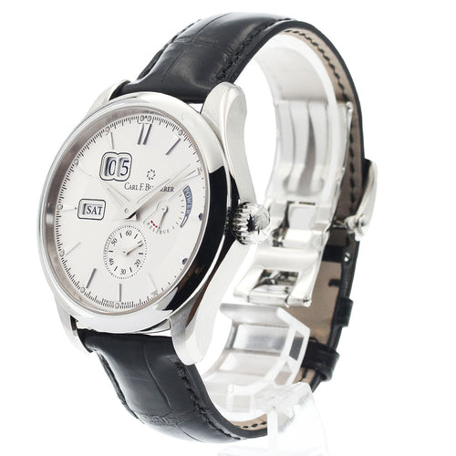 CARL F.BUCHERER 00.10912.08.13.01 Manero Day-Date Power Reserve Automatic Men's Watch (Good Condition)
