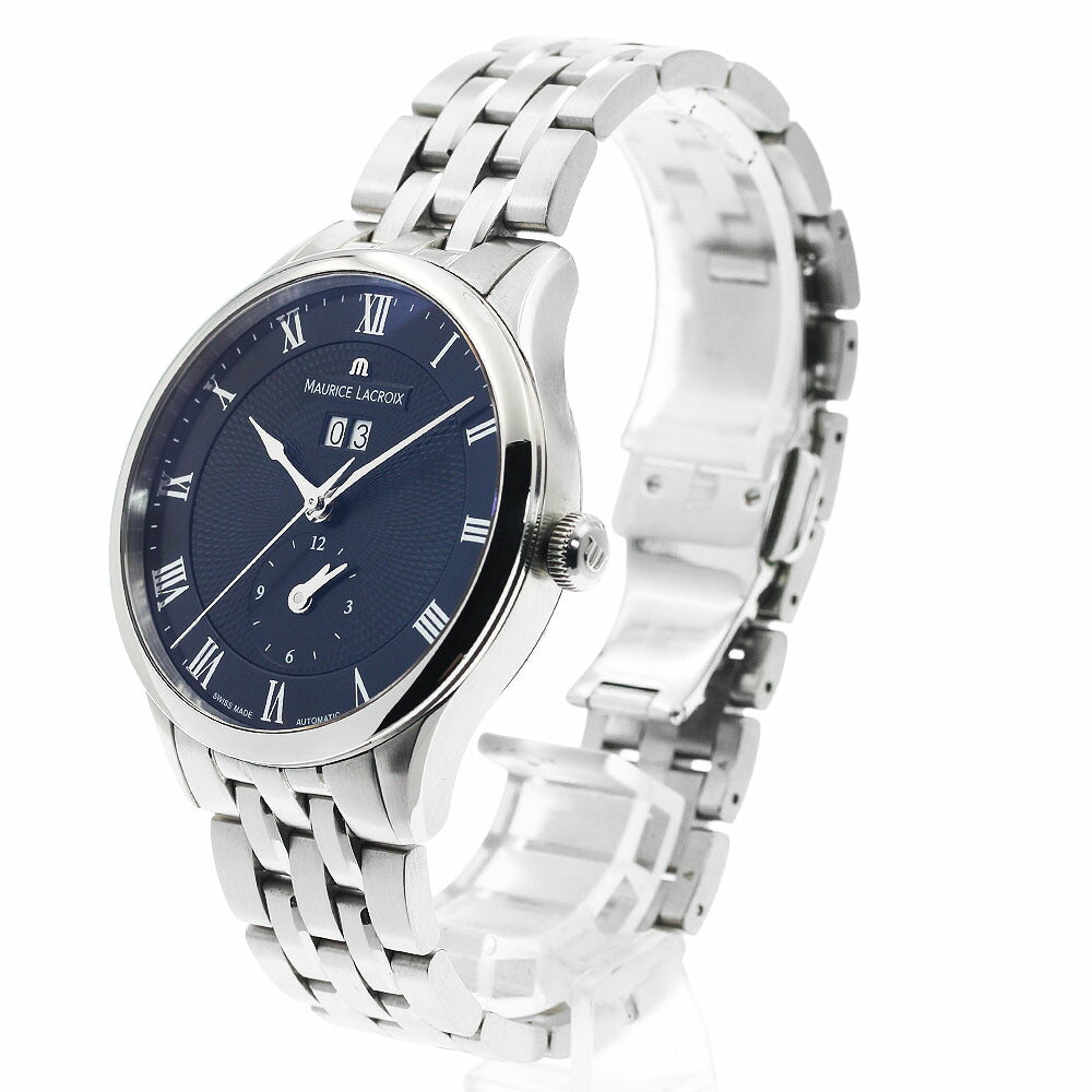 MAURICE LACROIX MP6707-SS002-310 Masterpiece Grand Date GMT Automatic Men's Watch Excellent Condition with Warranty.