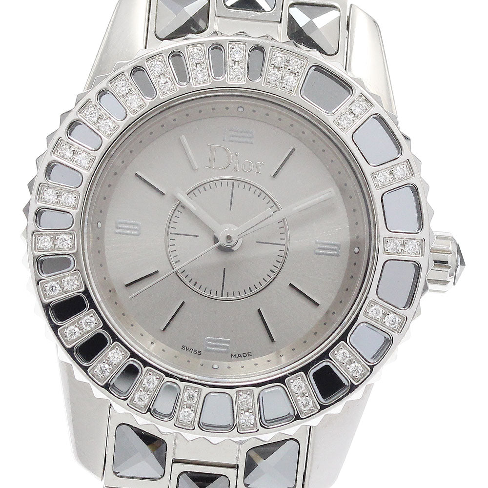 Christian Dior CD112115 Crystal Diamond Bezel Quartz Women's Watch