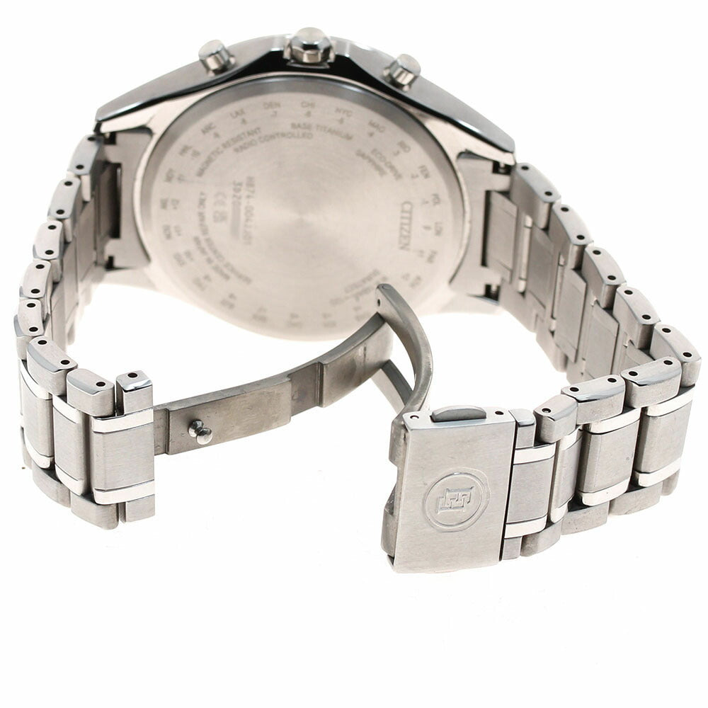 CITIZEN H874-004JJ01/BY1020-61E Exceed Day-Date Moonphase Solar Radio-Controlled Men's Watch - Excellent Condition with Box and Warranty.