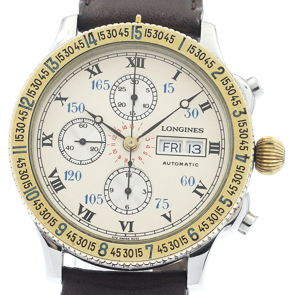 LONGINES 674.5232 Hour Angle Day-Date Chronograph Automatic Men's Watch