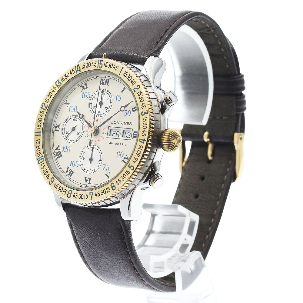 LONGINES 674.5232 Hour Angle Day-Date Chronograph Automatic Men's Watch